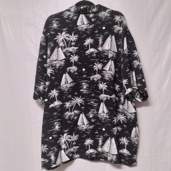 Island Shores Tropical Button Front Shirt XXL - Picture 6 of 7